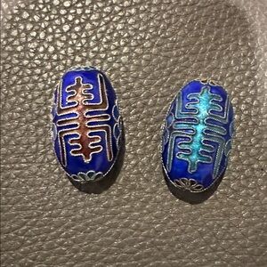 Rare Vintage Porcelain Enamel beads